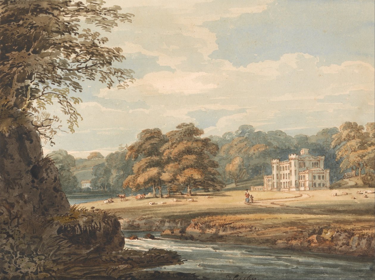 Dom Chalfont, Buckinghamshire autorstwa Thomas Girtin
