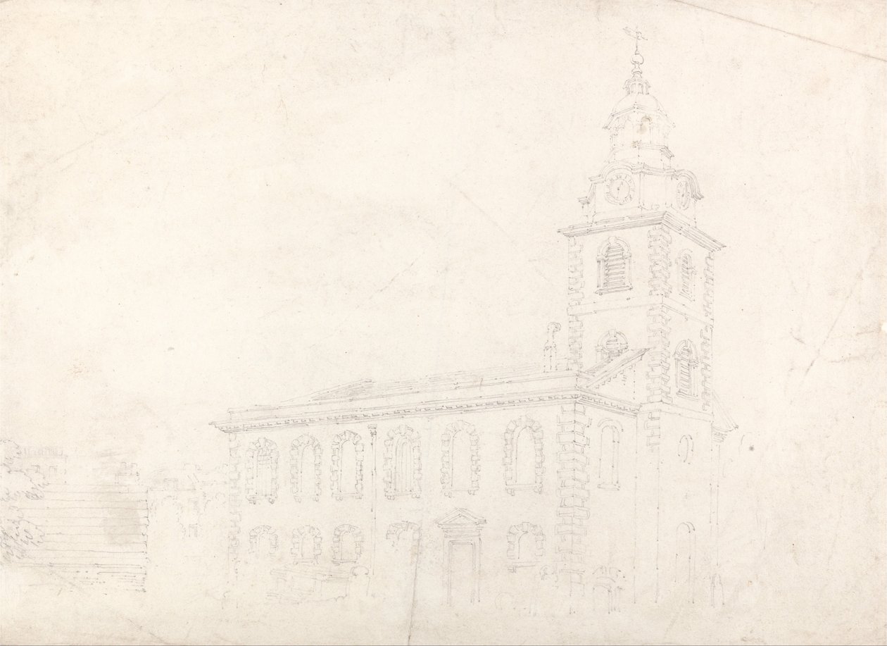 Kościół Chrystusa, Blackfriars, Londyn autorstwa Thomas Girtin