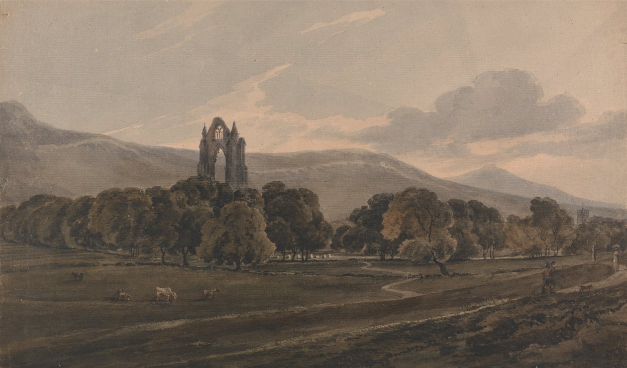 Klasztor Guisborough autorstwa Thomas Girtin
