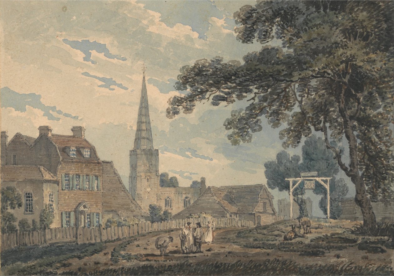 Harrow-on-the-Hill, Middlesex autorstwa Thomas Girtin