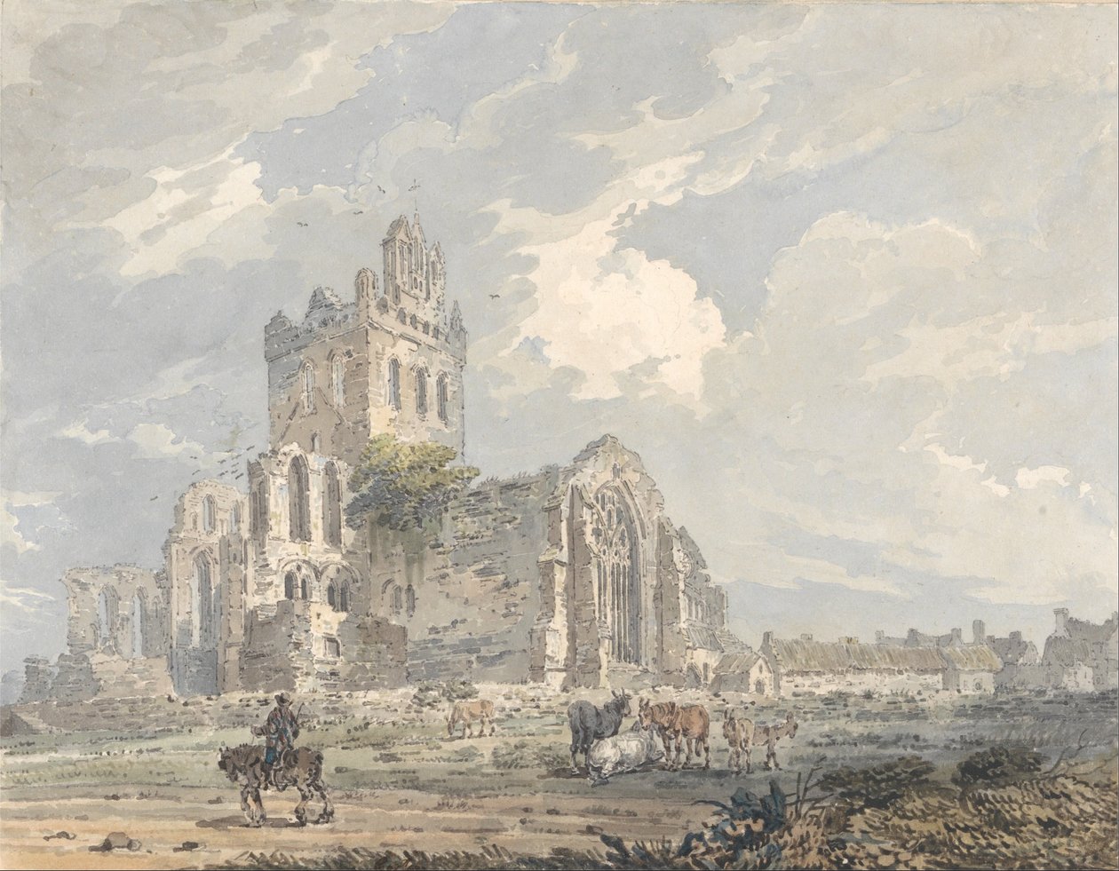 Opactwo Jedburgh, Roxburghshire autorstwa Thomas Girtin