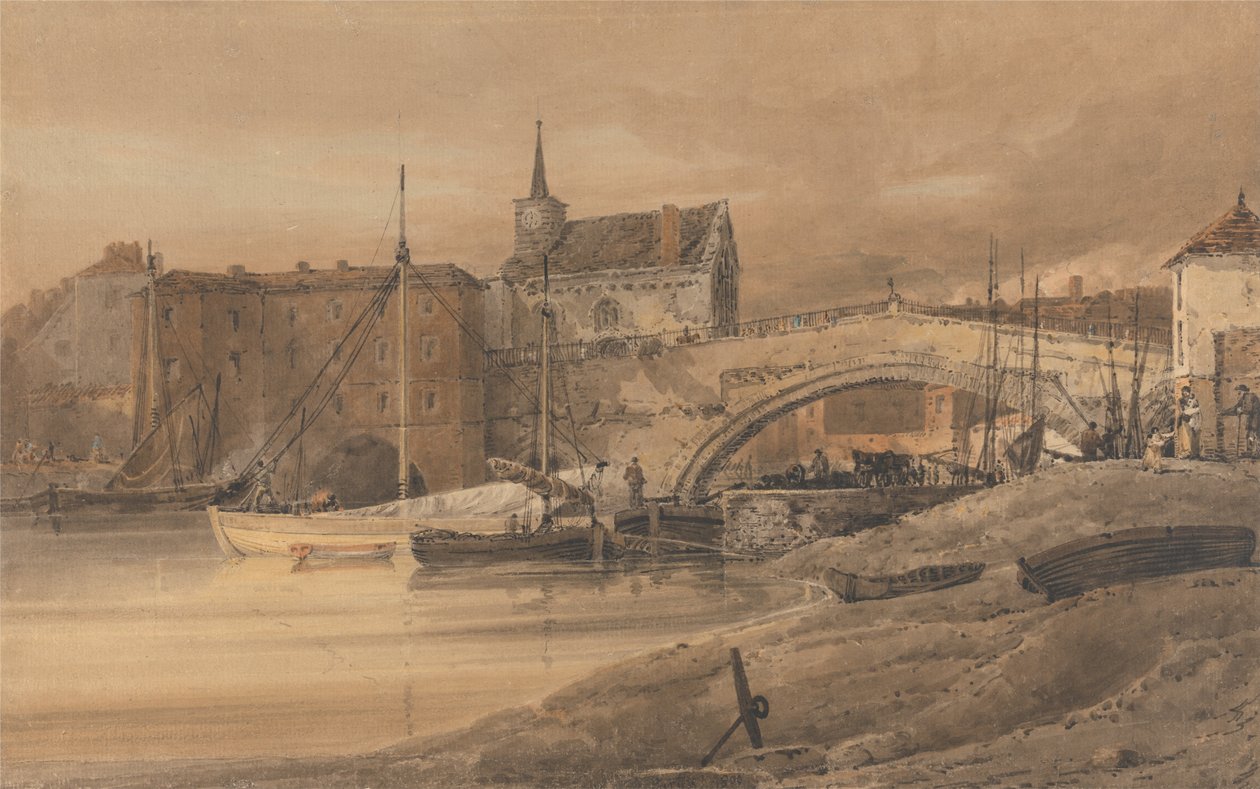 Most Ouse, York autorstwa Thomas Girtin