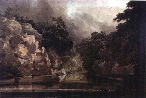Plumpton Rocks, niedaleko Knaresborough autorstwa Thomas Girtin