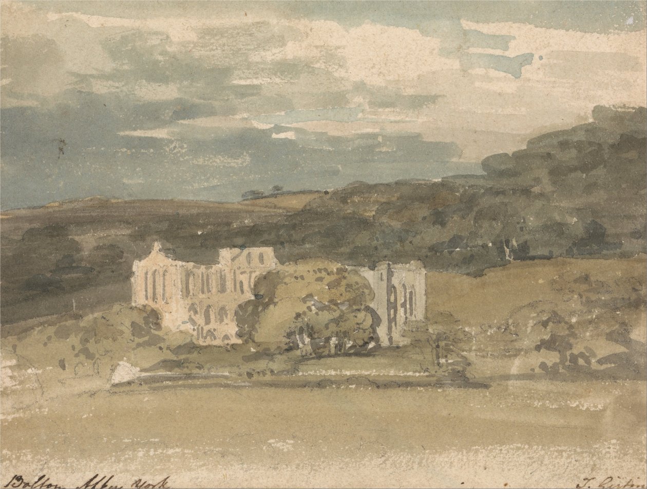 Opactwo Rievaulx, Yorkshire autorstwa Thomas Girtin