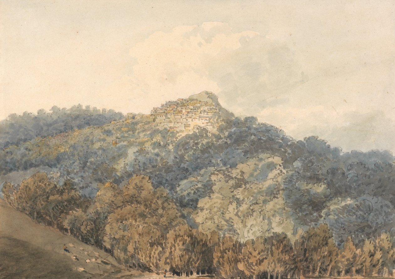 Rocca del Papa, z Monte Cavo autorstwa Thomas Girtin