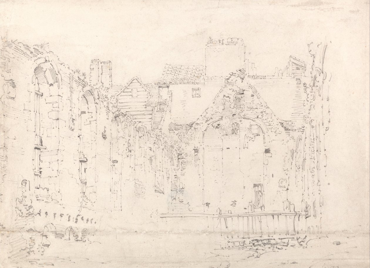 Ruiny Pałacu Savoy autorstwa Thomas Girtin