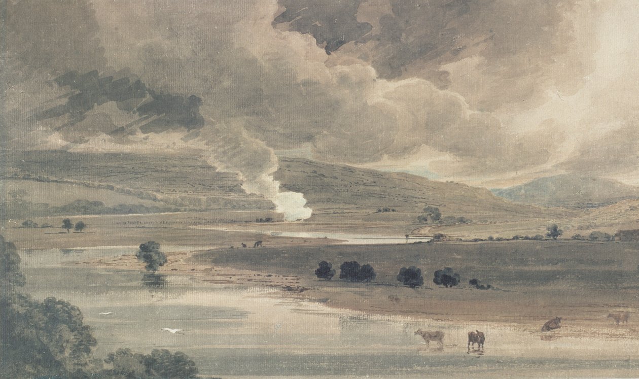 Nabrzeże rzeki, 1801 autorstwa Thomas Girtin