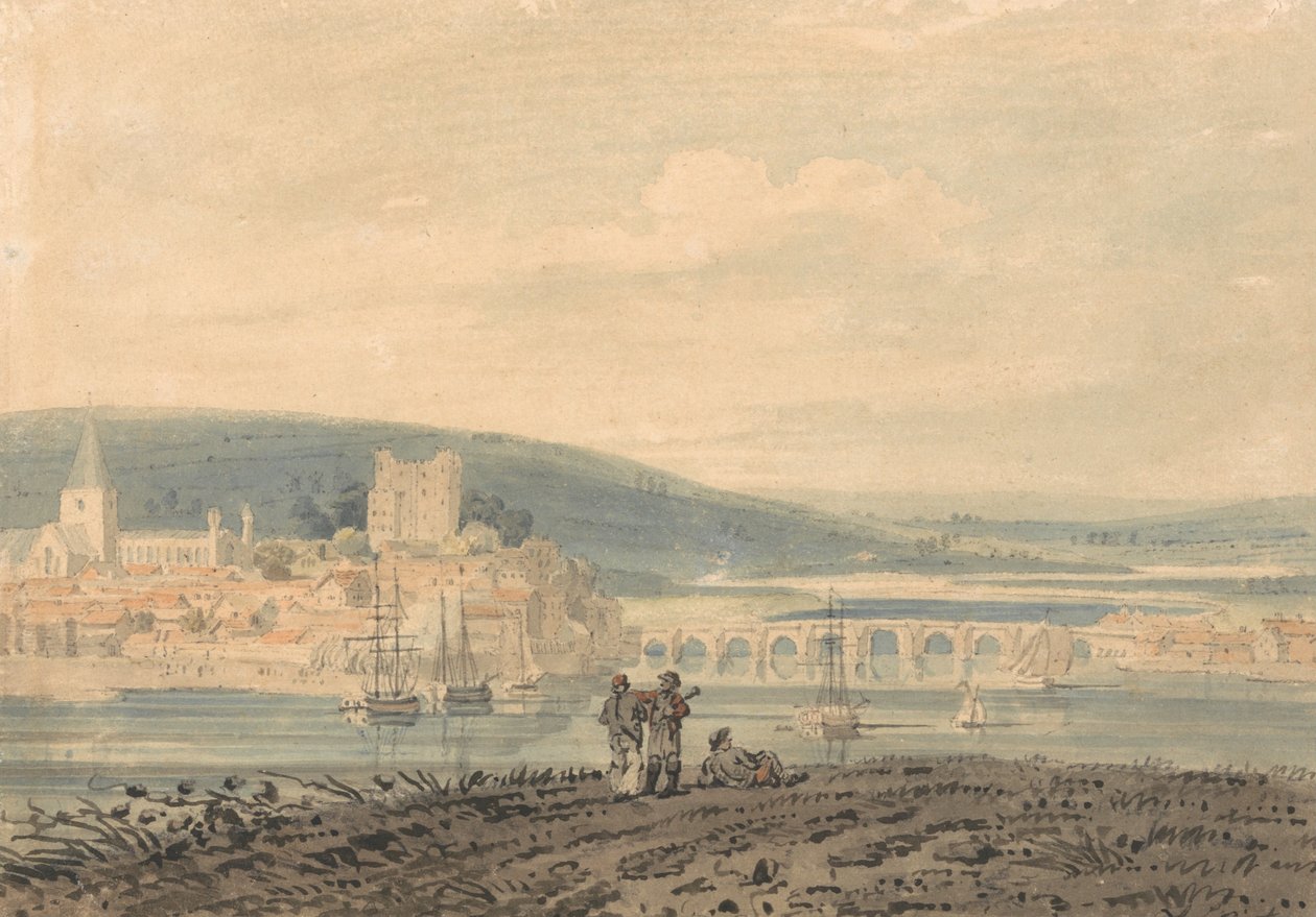 Widok na Rochester autorstwa Thomas Girtin