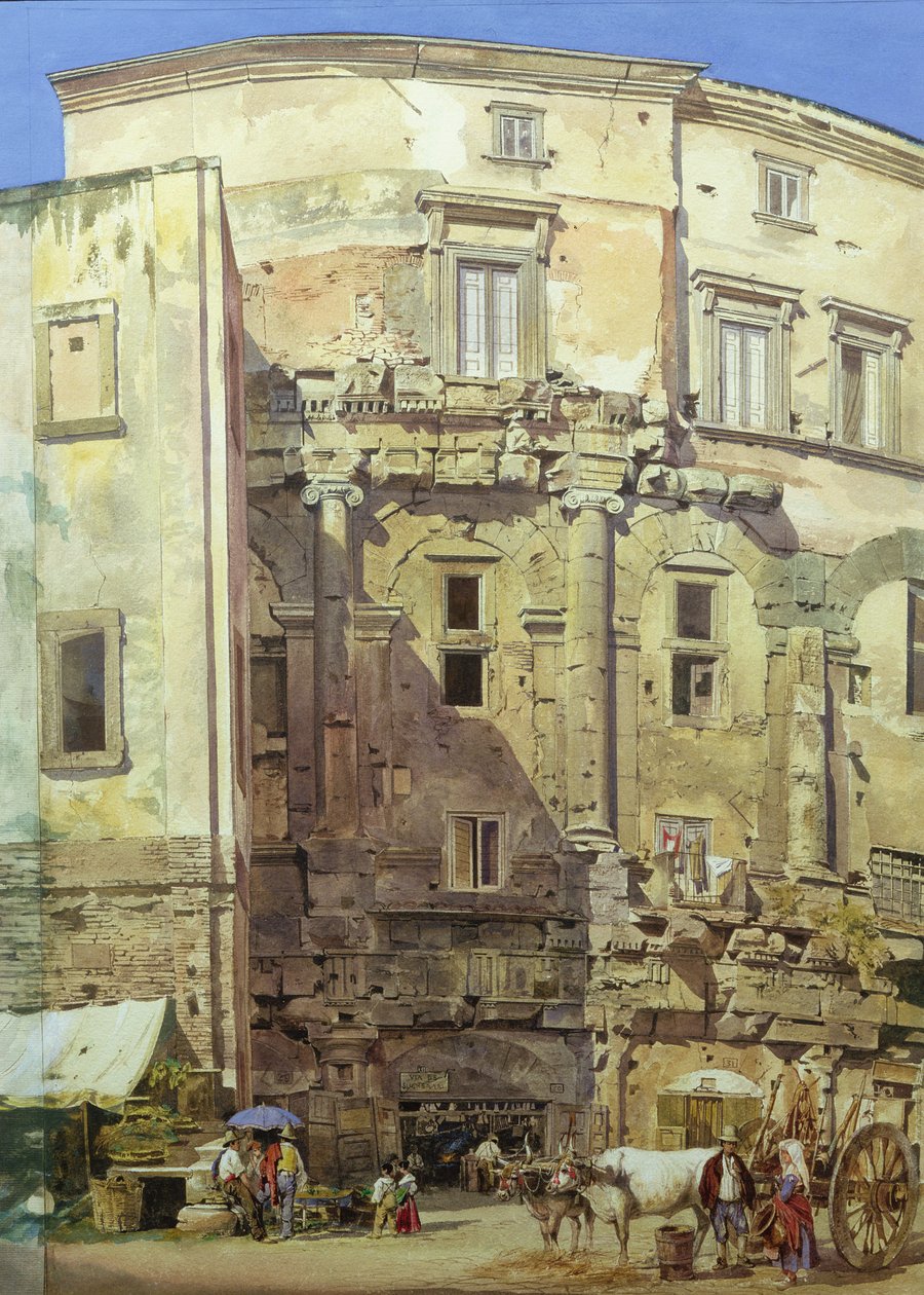 Teatr Marcellusa, Rzym autorstwa Thomas Hartley Cromek