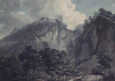 Peak Hole, Castleton, Derbyshire autorstwa Thomas Hearne