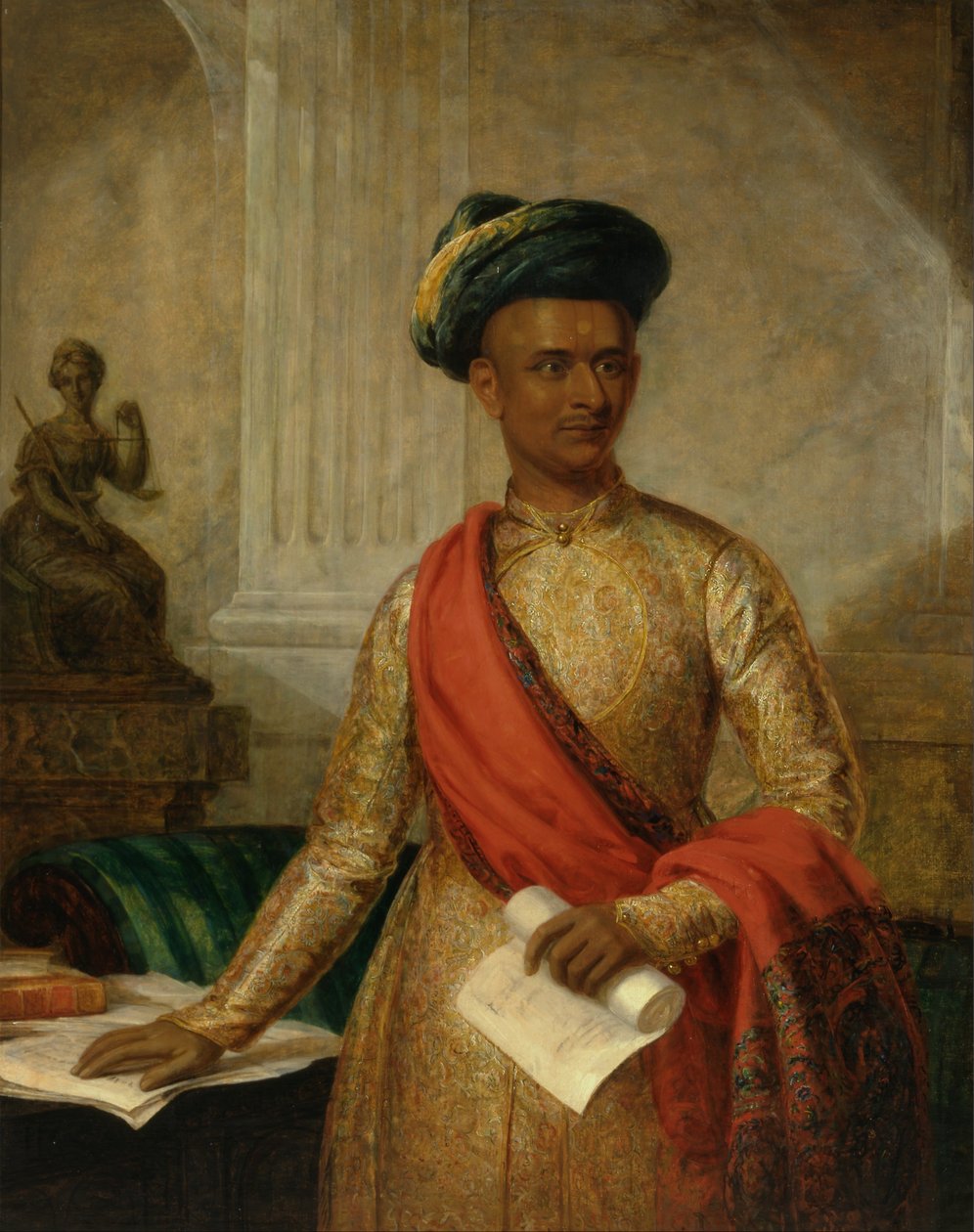 Purniya, główny minister Mysore autorstwa Thomas Hickey