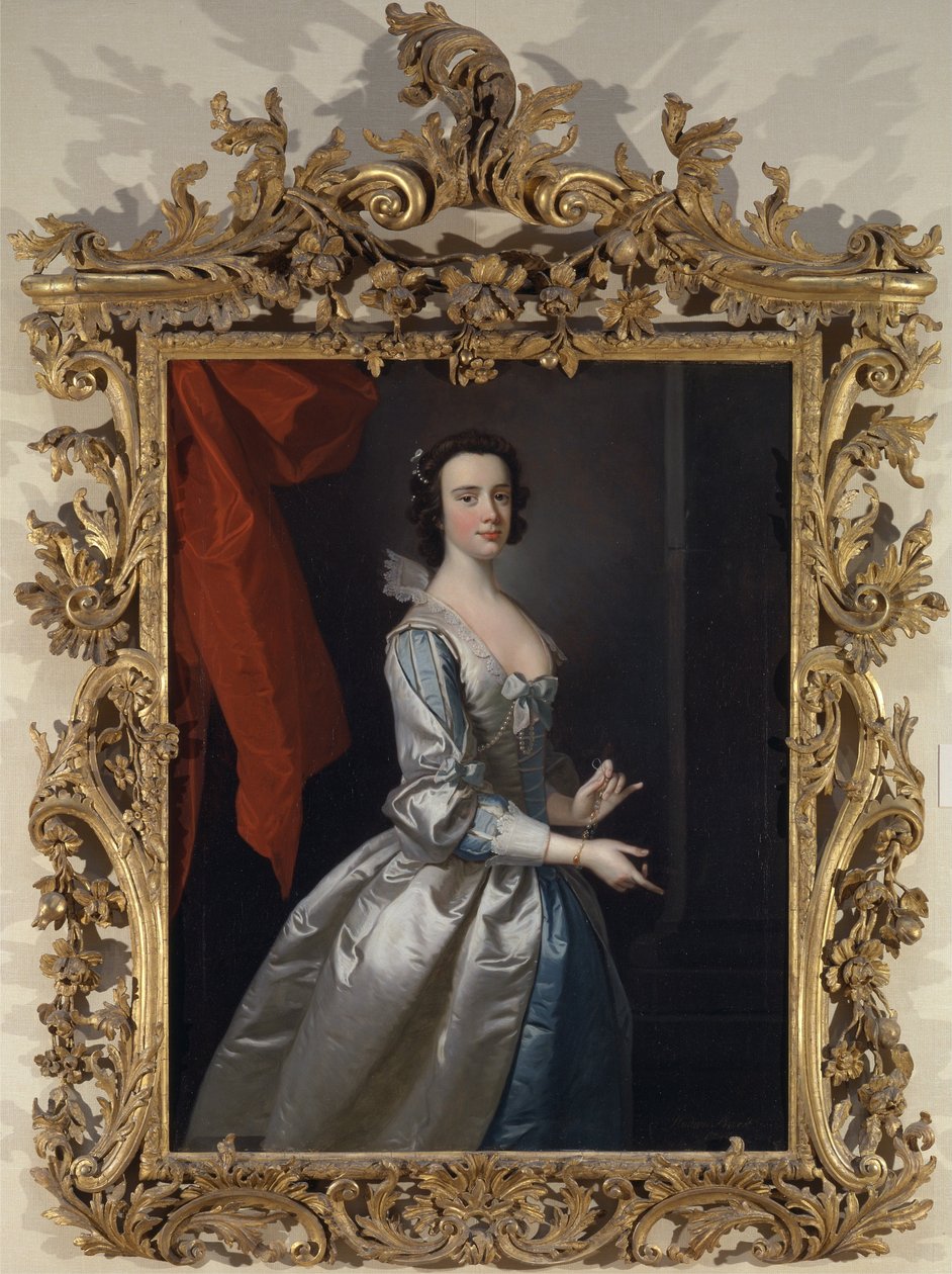 Portret kobiety, prawdopodobnie Elizabeth Aislabie, ze Studley Royal, Yorkshire autorstwa Thomas Hudson