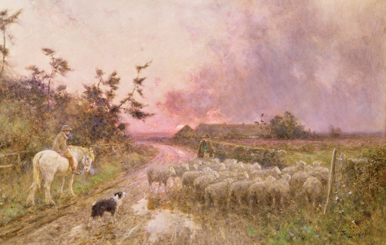 Pod koniec dnia, 1910 autorstwa Thomas James Lloyd