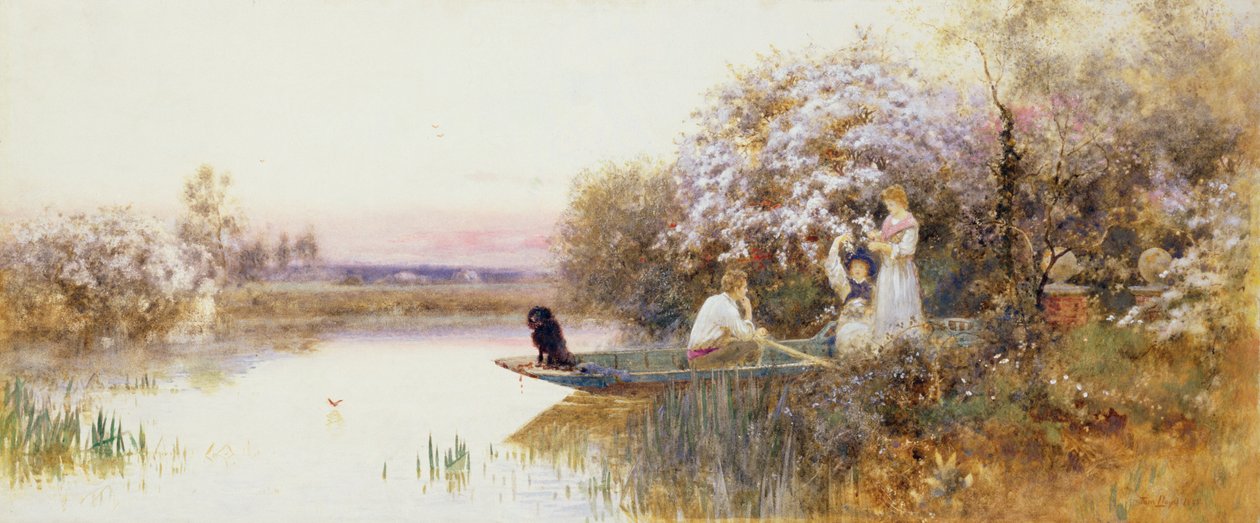 Zbieranie kwiatów. 1895 autorstwa Thomas James Lloyd