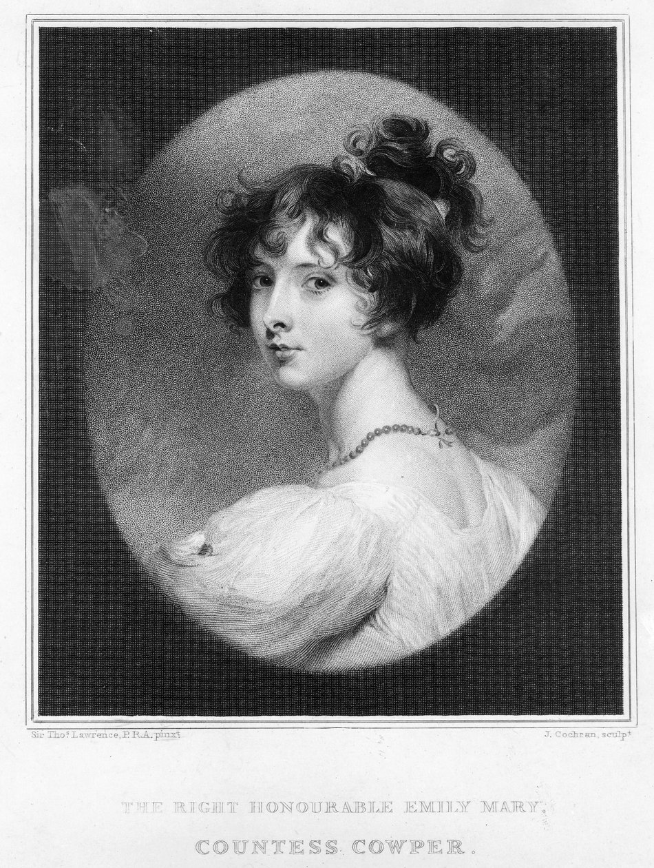 Emily Mary, hrabina Cowper autorstwa Thomas Lawrence