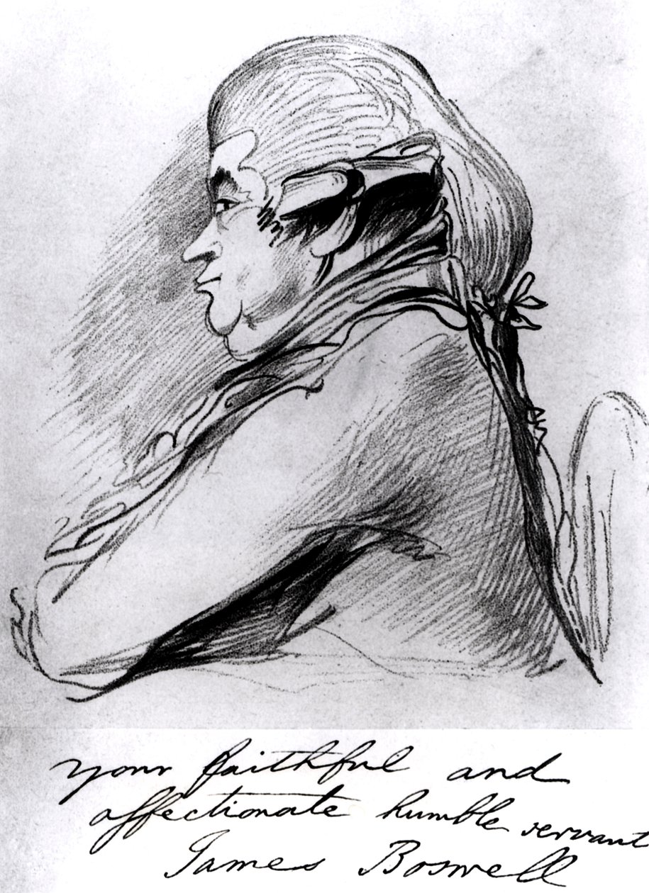 James Boswell (1740-95), c.1790-95 autorstwa Thomas Lawrence