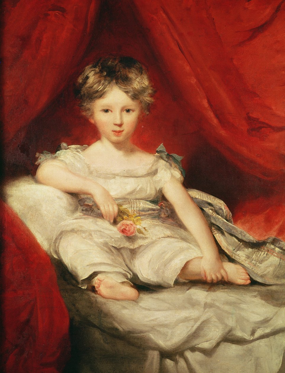 Dziewczynka z różą, 1794 autorstwa Thomas Lawrence