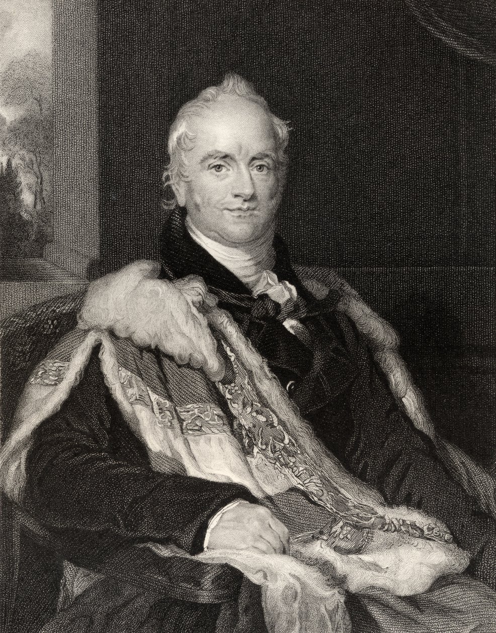 Nicholas Vansittart, grawerowane przez T.A. Dziekan (fl.1773-1830) z „Narodowej Galerii Portretu, tom III”, wydana ok. 1835 autorstwa Thomas Lawrence