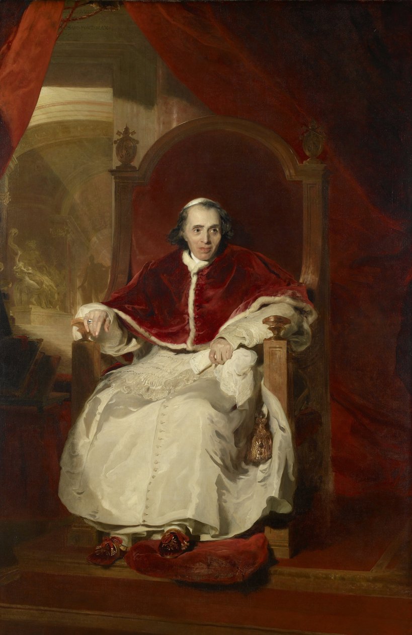 Papież Pius VII (1742-1823) autorstwa Thomas Lawrence