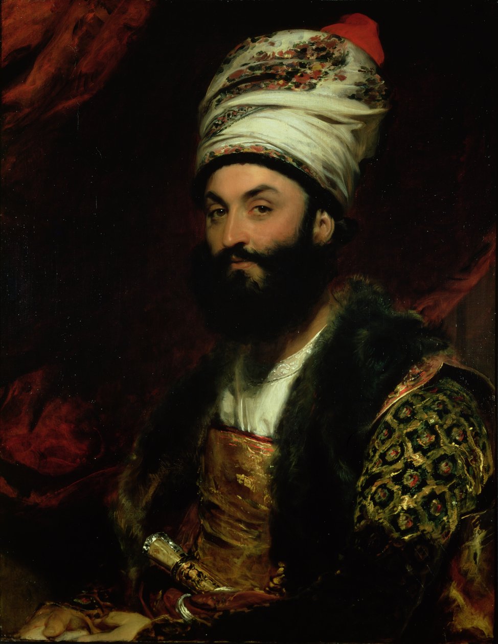 Portret Mirzy Abul Hassan Khan, 1810 autorstwa Thomas Lawrence