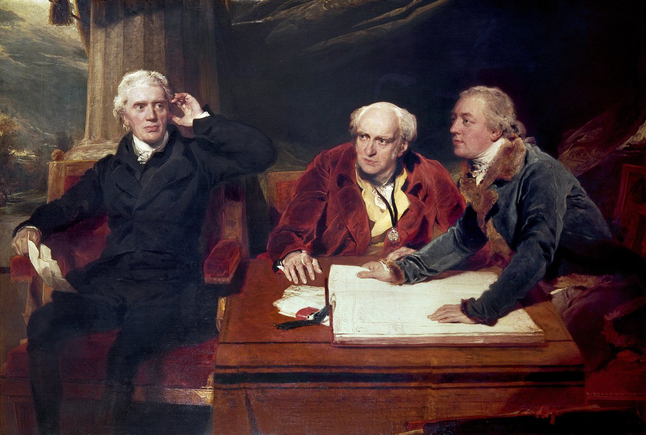 Sir Francis Baring, bankier i dyrektor Kompanii Wschodnioindyjskiej, wraz ze swoimi współpracownikami autorstwa Thomas Lawrence