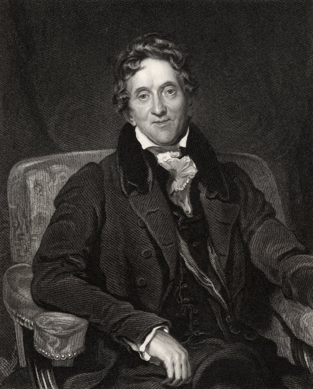 Sir John Soane, grawerowany przez J. Thomsona, z „Narodowej Galerii Portretów, tom V”, opublikowany ok. 1835 autorstwa Thomas Lawrence