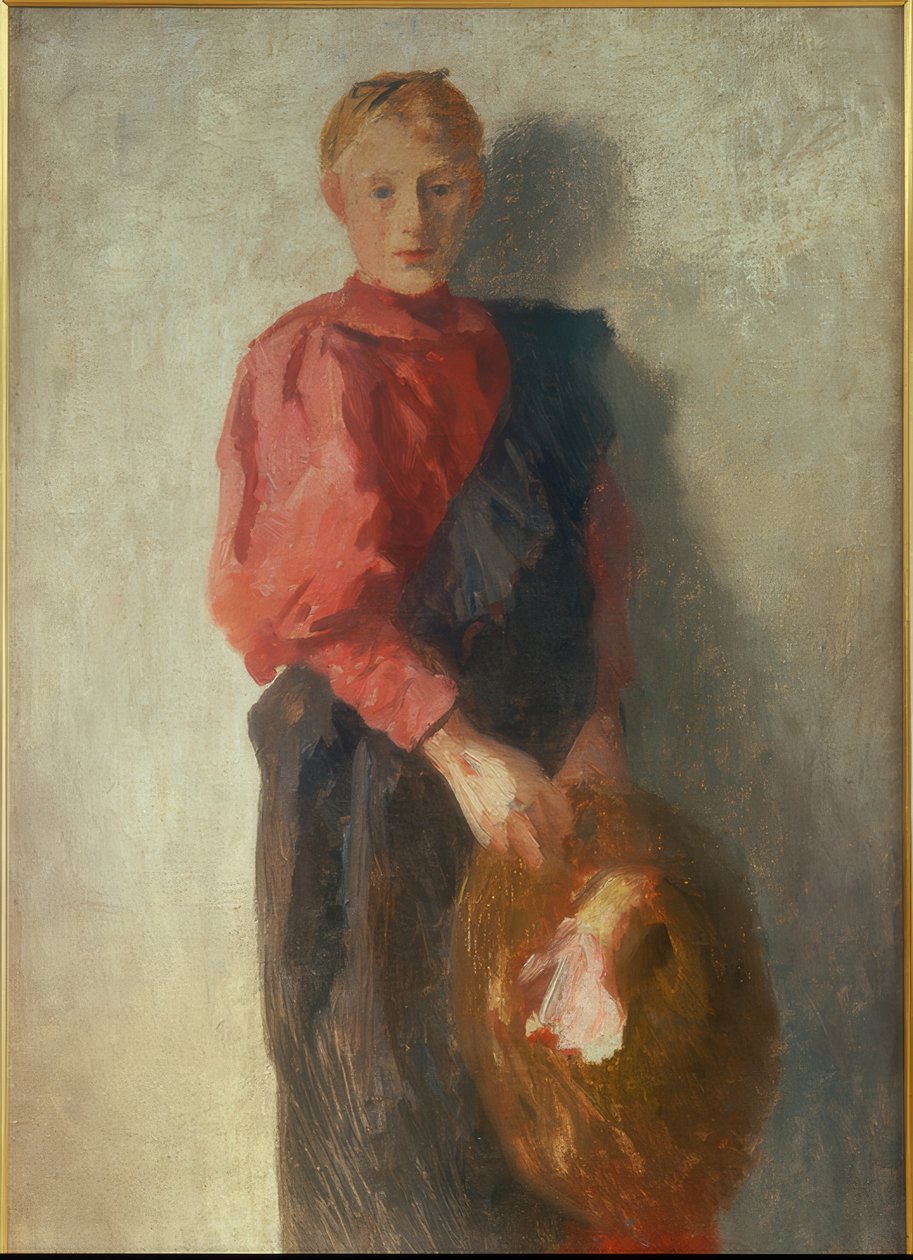 Wieśniaczka w kapeluszu autorstwa Thomas Ludwig Herbst