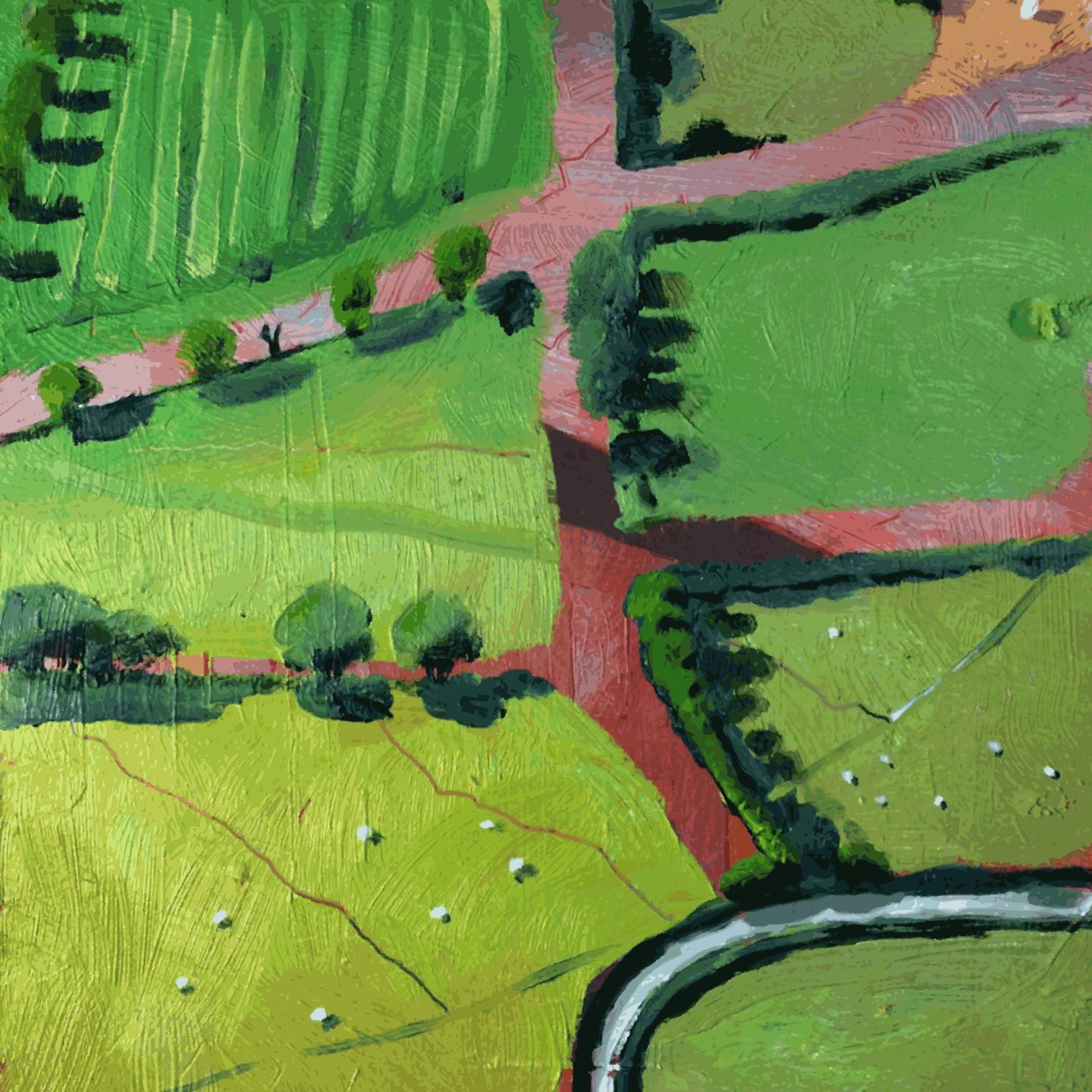 Zobacz na Saffron Walden lub Thaxted autorstwa Thomas MacGregor