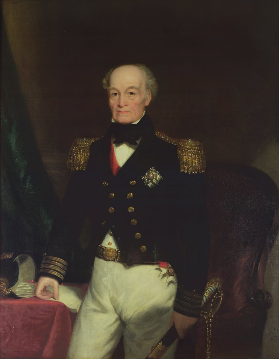 Portret Sir Thomasa Byama Martina (1773-1854) 1852 (olej) autorstwa Thomas Mackay