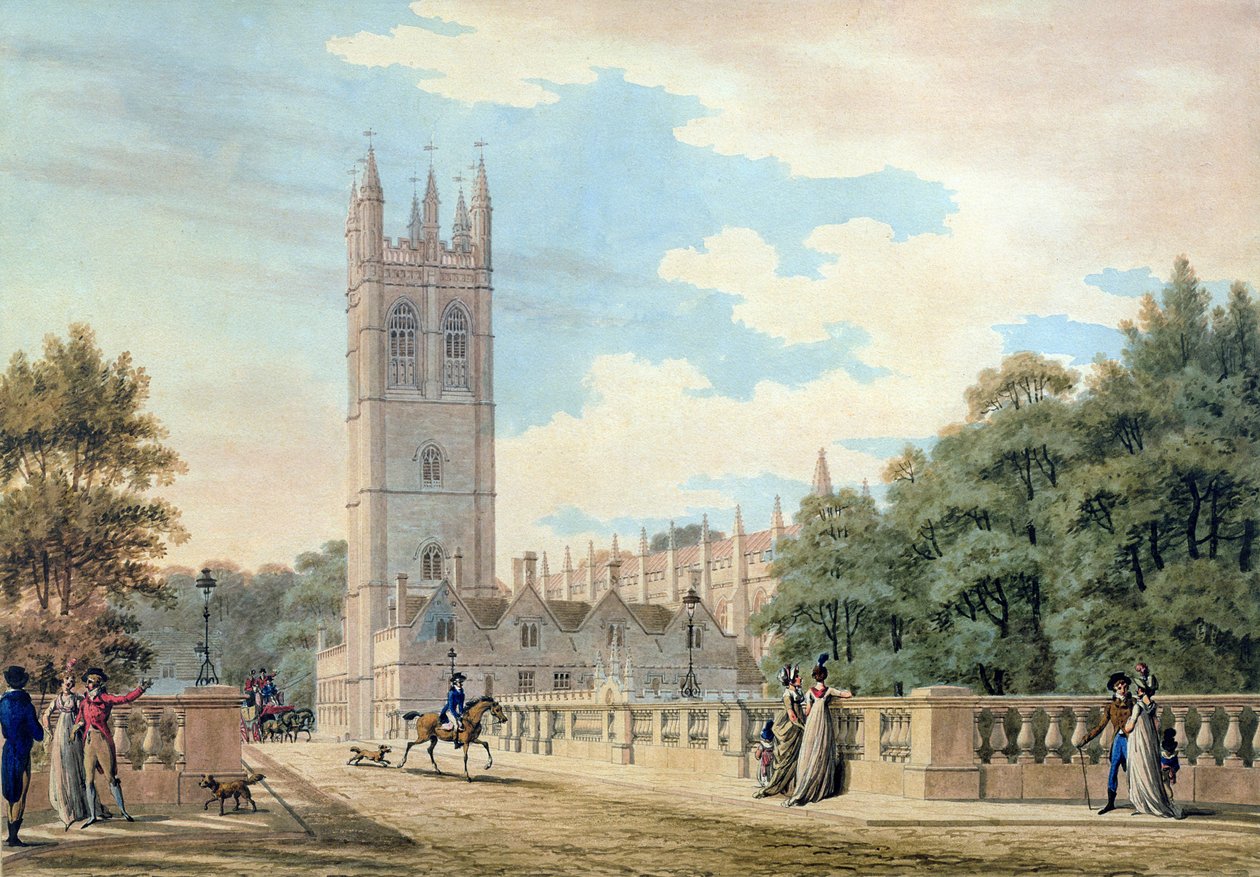 Magdalen College autorstwa Thomas Malton Jnr.