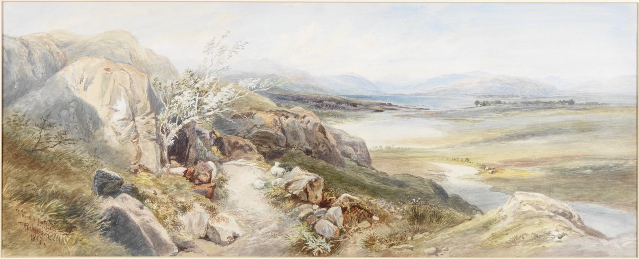 Banks of Loch Eal, Argyllshire (akwarela na papierze) autorstwa Thomas Miles II Richardson