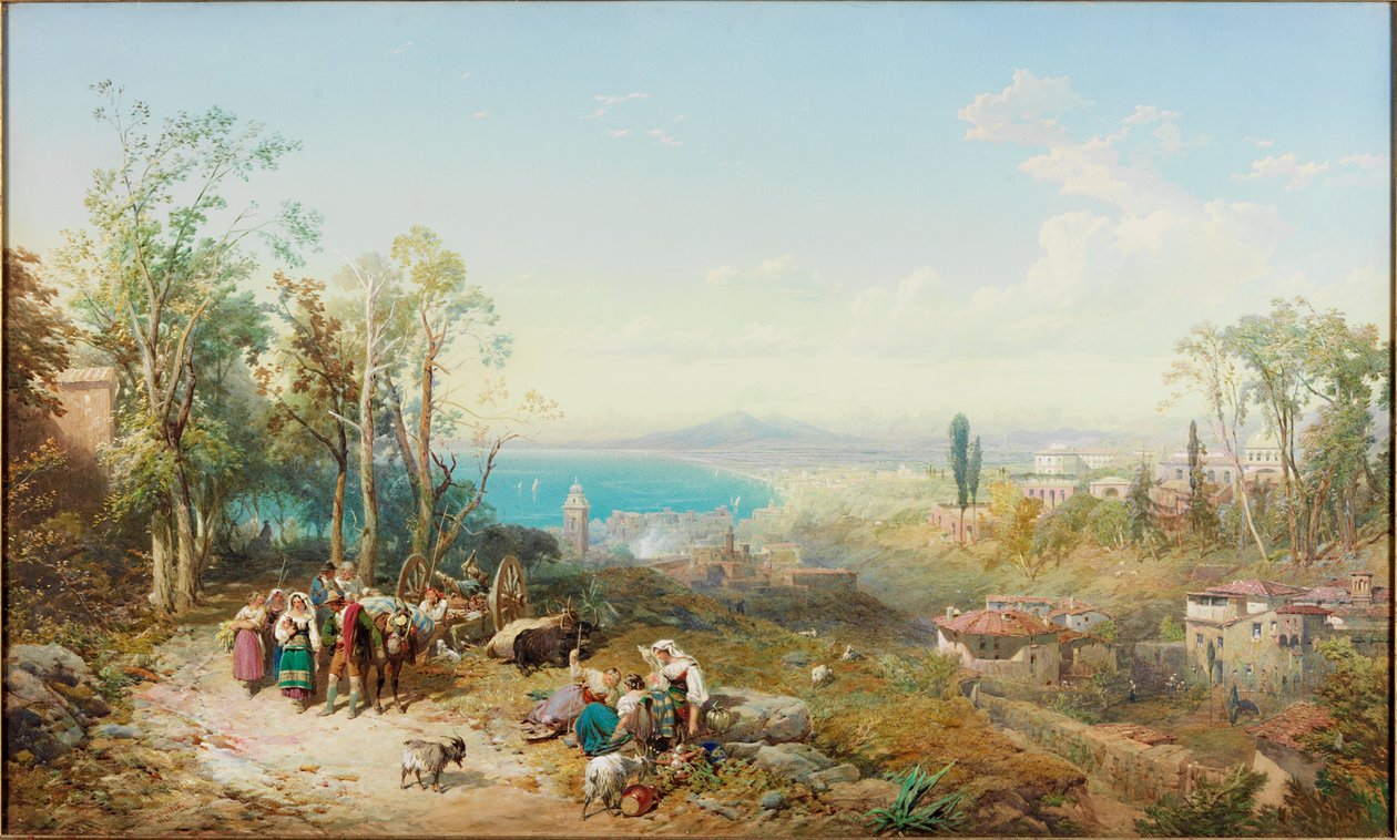 Castellammare, Zatoka Neapolitańska (kolor nadwozia) autorstwa Thomas Miles II Richardson