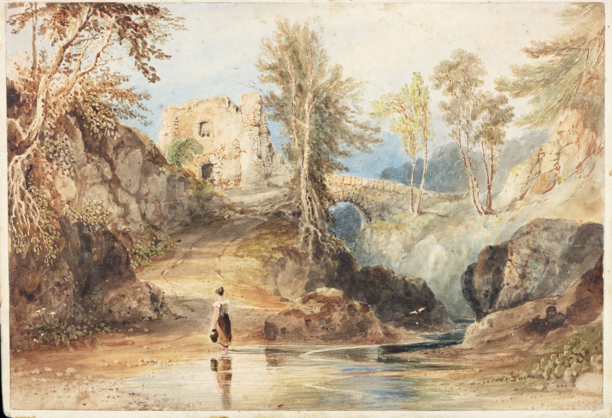 Saltwell Dene, Saltwell Park (akwarela na papierze) autorstwa Thomas Miles Richardson