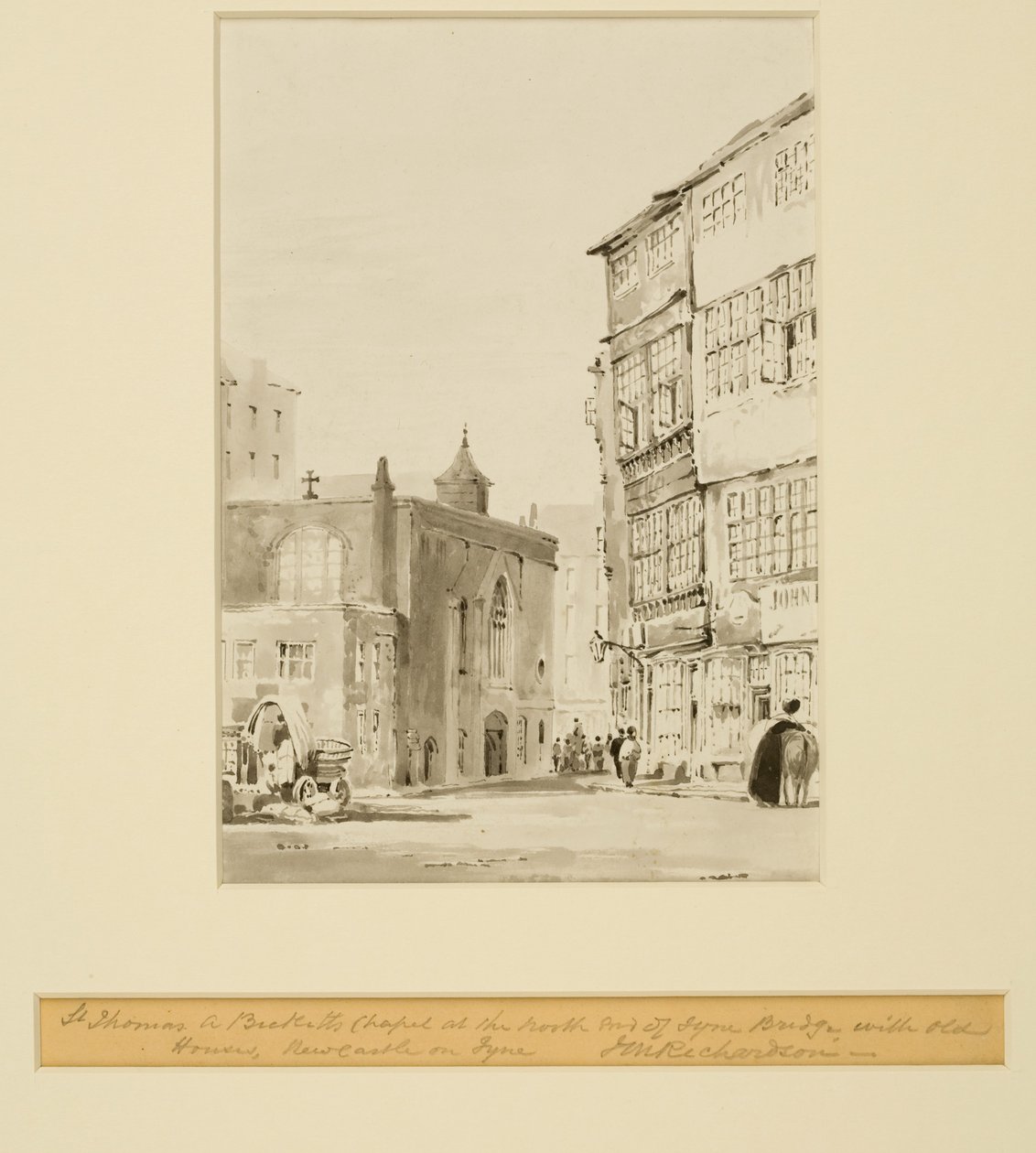 Kaplica św. Tomasza a Becketta (akwarela (wash) na papierze) autorstwa Thomas Miles Richardson
