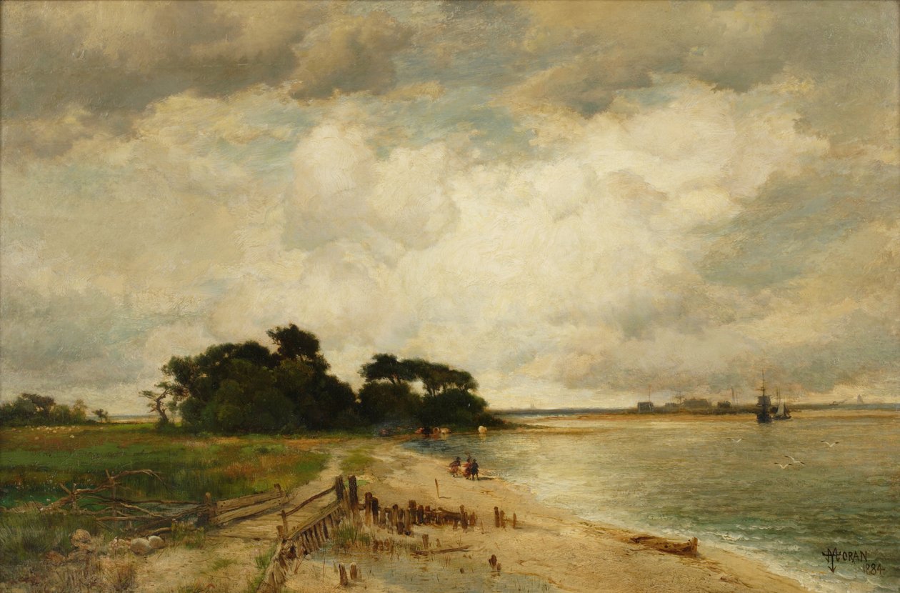 Port Trzech Mil, 1884 autorstwa Thomas Moran