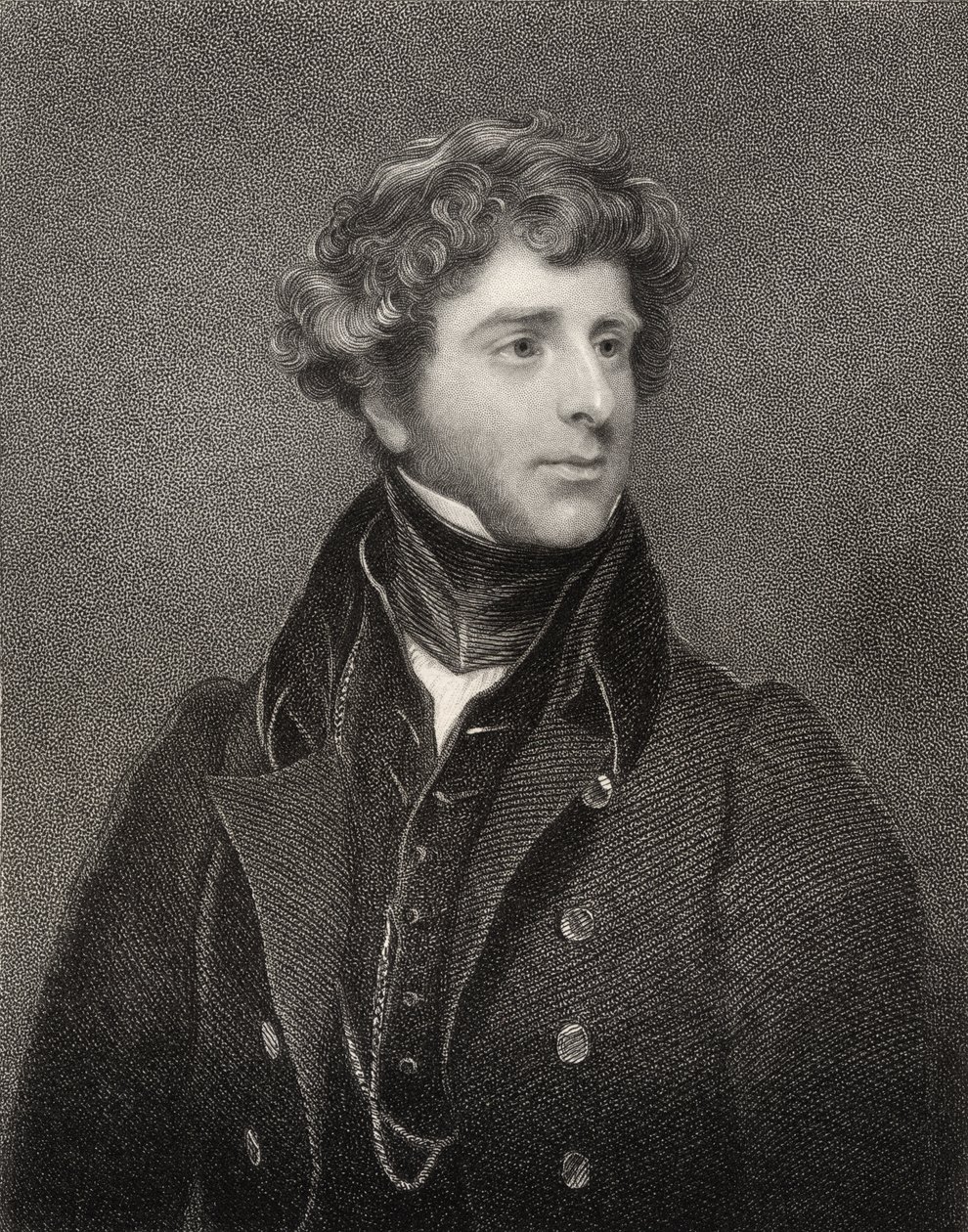 George James Agar-Ellis, 1. baron Dover, rycina E. Scriven (1775-1841), z „Narodowej Galerii Portretów, tom II”, wydana ok. 1835 autorstwa Thomas Phillips