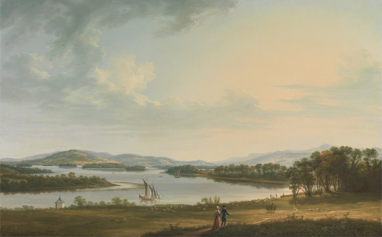 Knock Ninney i Lough Erne z Bellisle, hrabstwo Fermanagh, Irlandia autorstwa Thomas Roberts