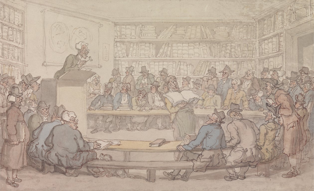 Aukcja książki autorstwa Thomas Rowlandson