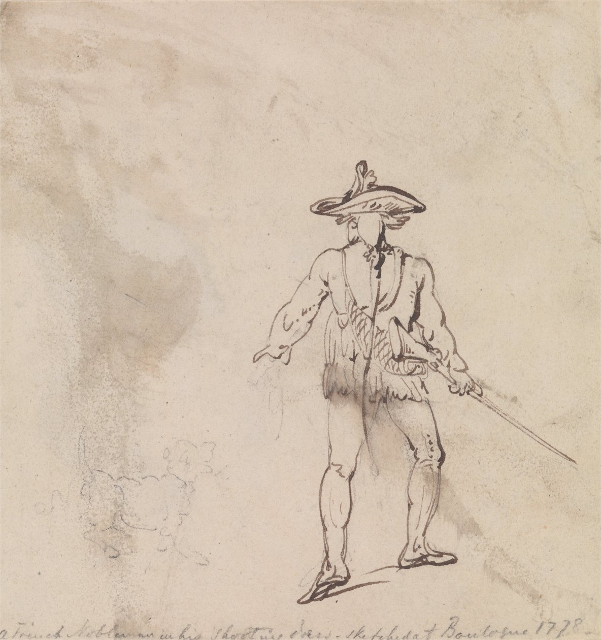 Francuski szlachcic strzela autorstwa Thomas Rowlandson