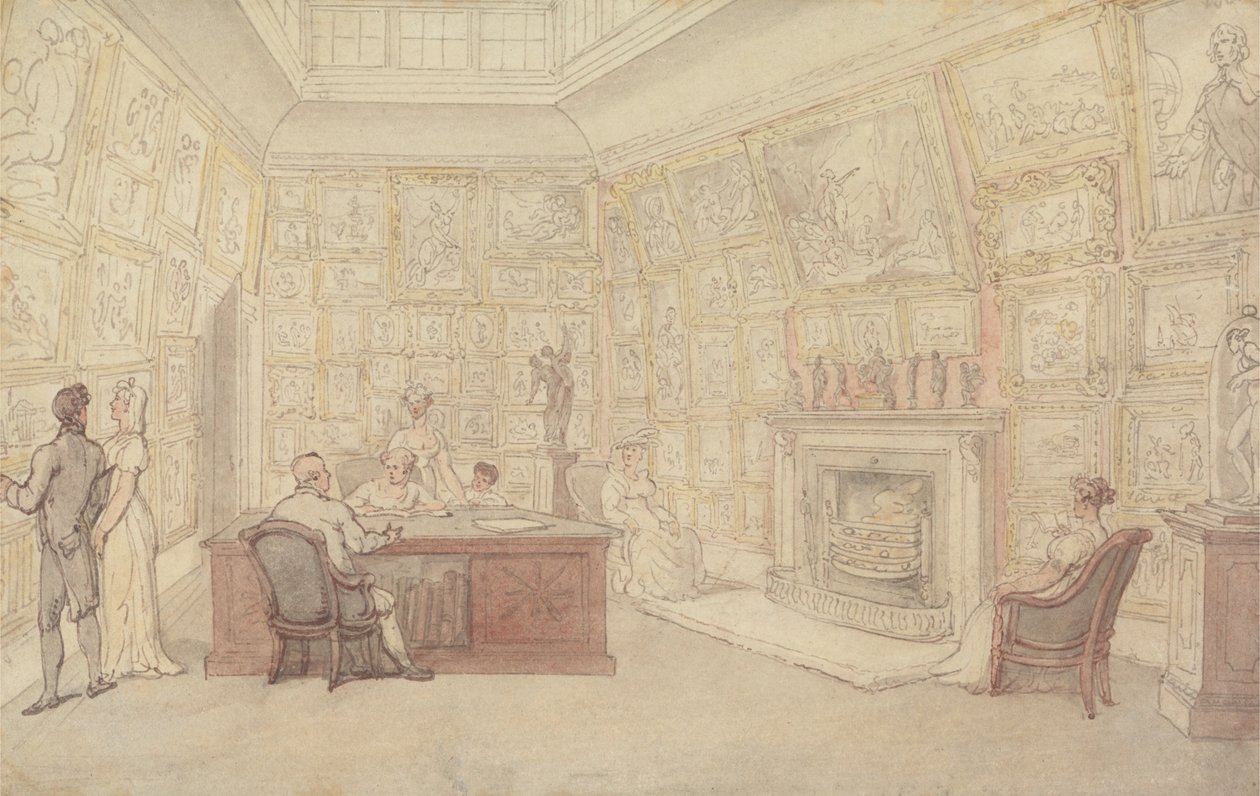 Galeria Sztuki Dżentelmenów autorstwa Thomas Rowlandson