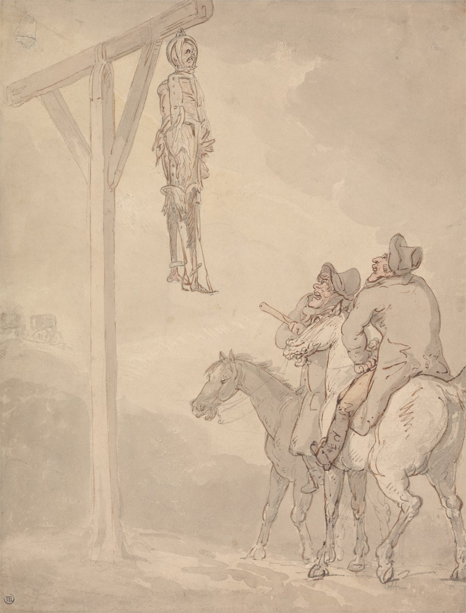 Szubienica autorstwa Thomas Rowlandson