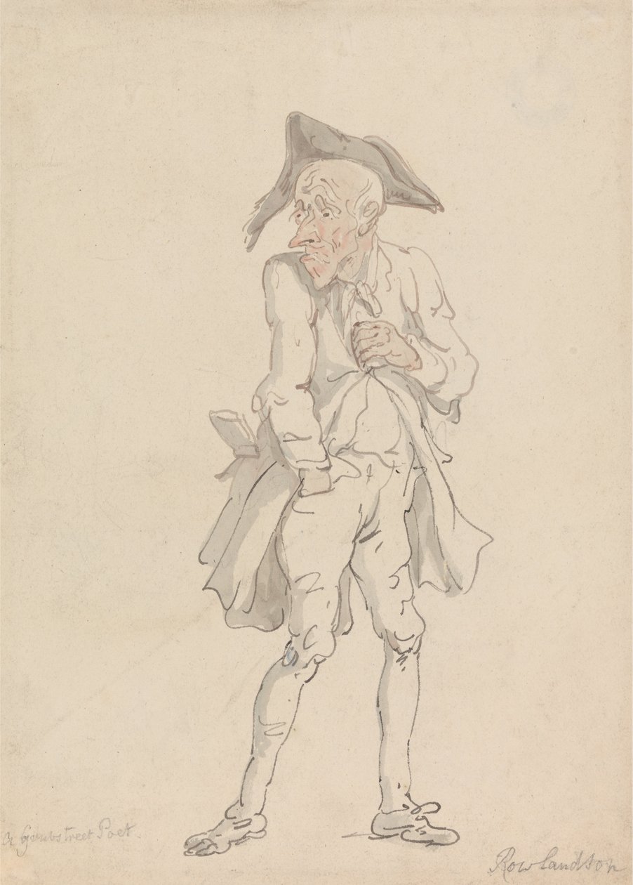 Poeta Grubej Ulicy autorstwa Thomas Rowlandson