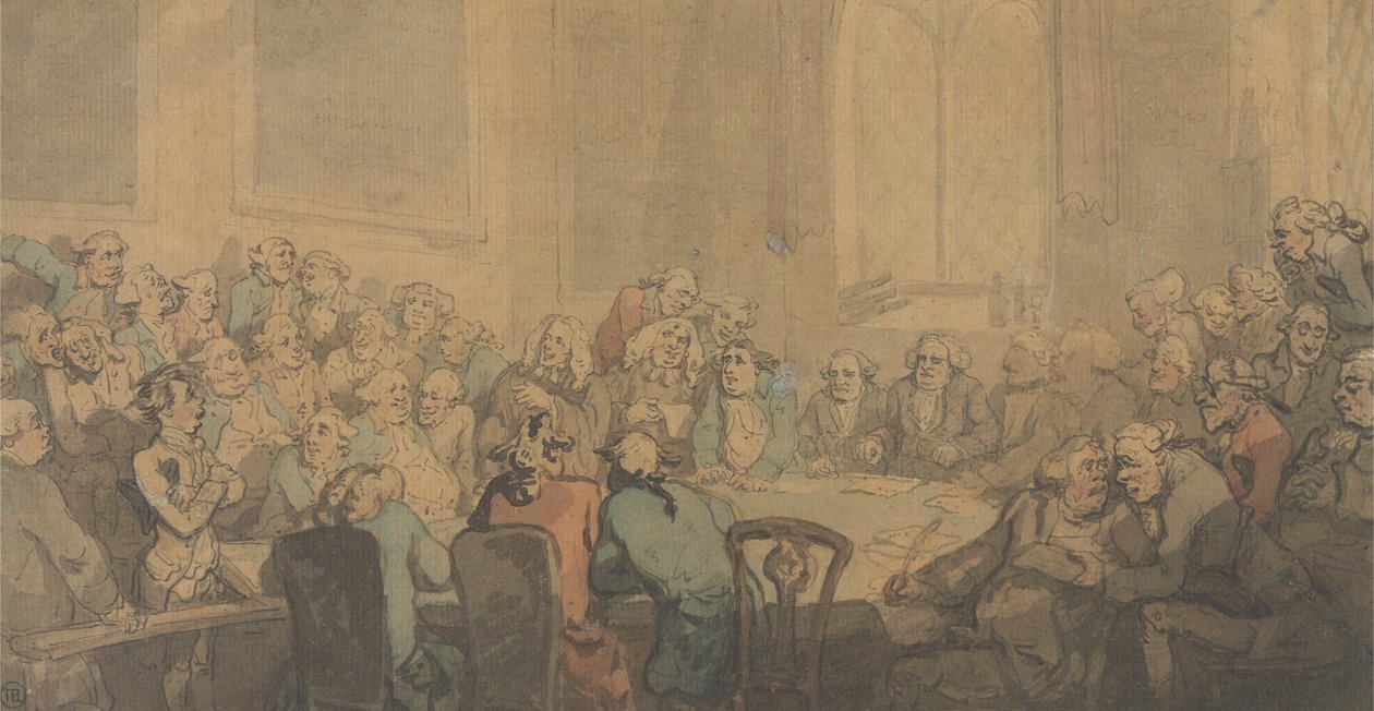 Prawna awantura autorstwa Thomas Rowlandson