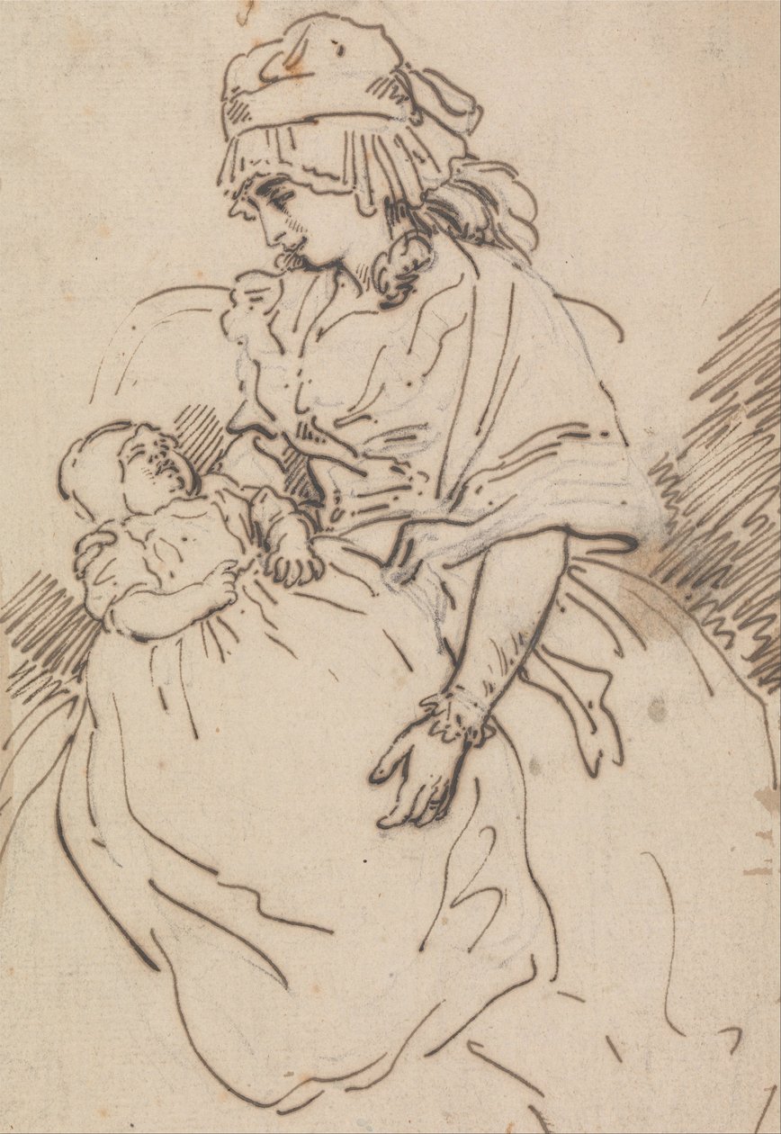 Matka i dziecko autorstwa Thomas Rowlandson