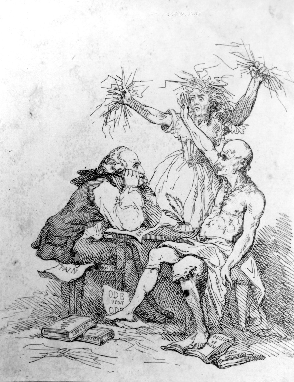 Spojrzenie do Betlejem, ok. 1793 autorstwa Thomas Rowlandson