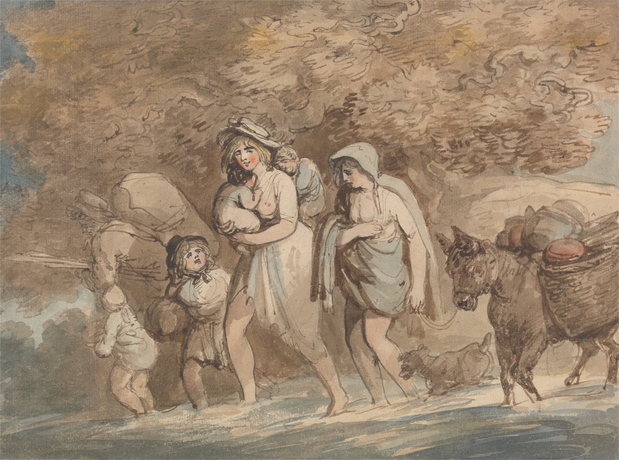 Garncarz powracający z targu autorstwa Thomas Rowlandson