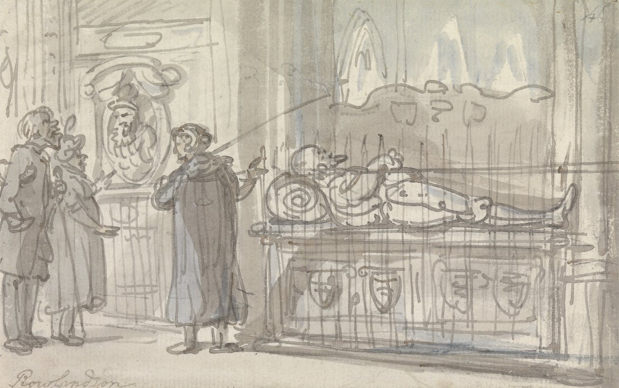 Wycieczka po katedrze autorstwa Thomas Rowlandson