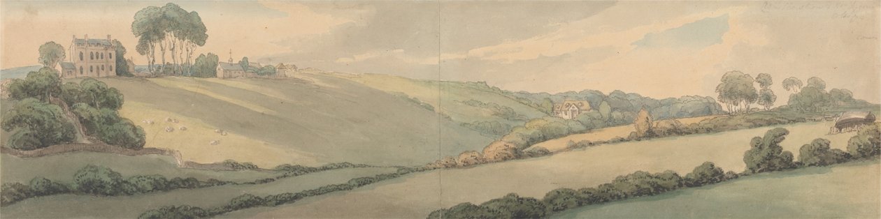 Admiral Christians and Mr. Lysons Cottages, Cowes autorstwa Thomas Rowlandson