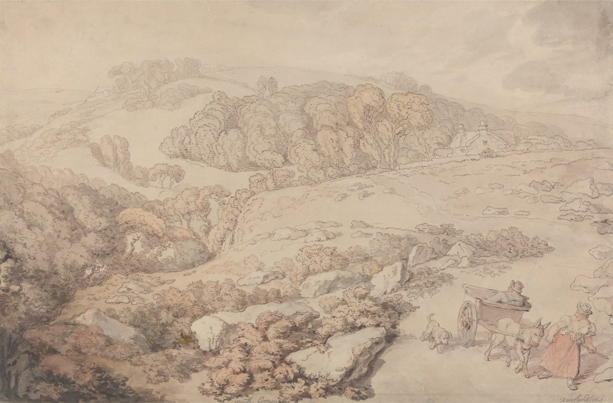 Bodmin Moor autorstwa Thomas Rowlandson