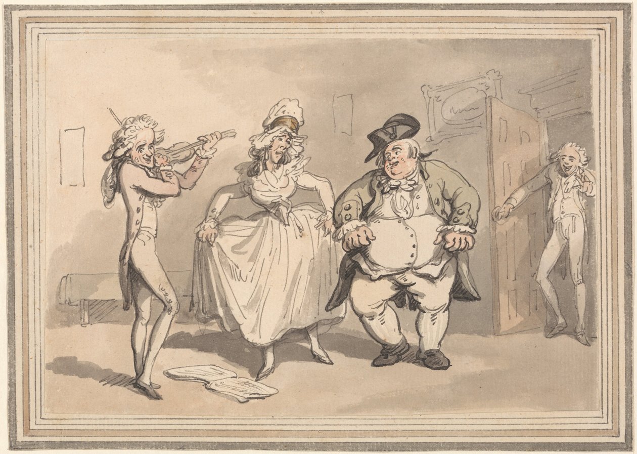 Komfort kąpieli – prywatna praktyka przed balem autorstwa Thomas Rowlandson